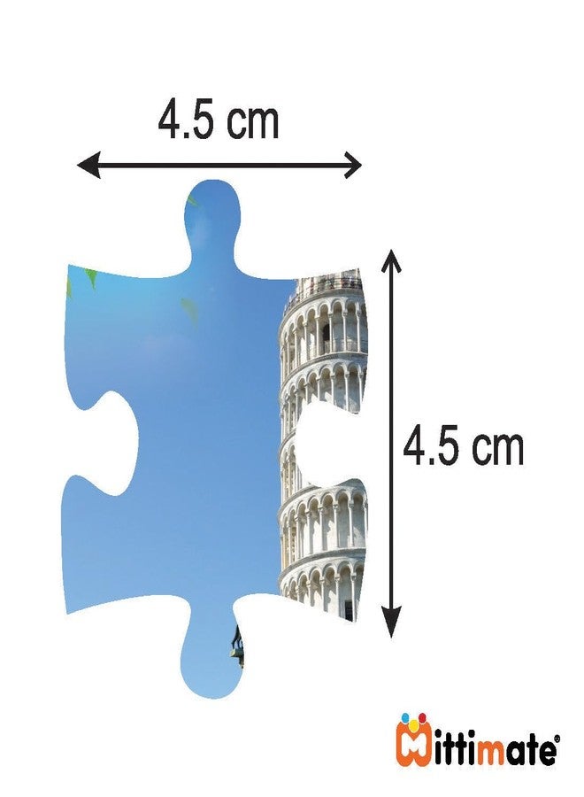 Mittimate 2 in 1 Cardboard 36 Pieces Jigsaw Puzzle Combo for Kids Age 4 to 6 Year I Leaning Tower & Petra of Jordan Picture I Birthday Gift for Children - Image 5